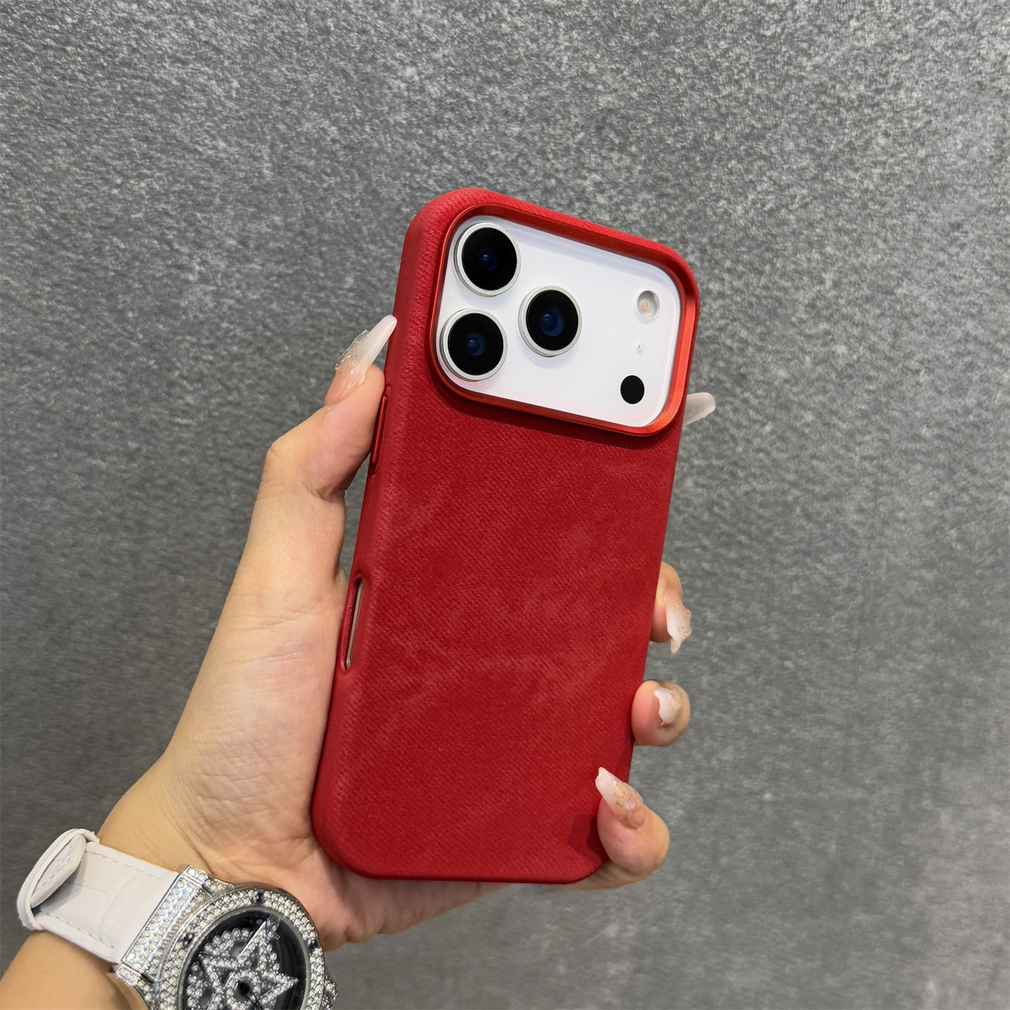 Flannel magnetic phone case