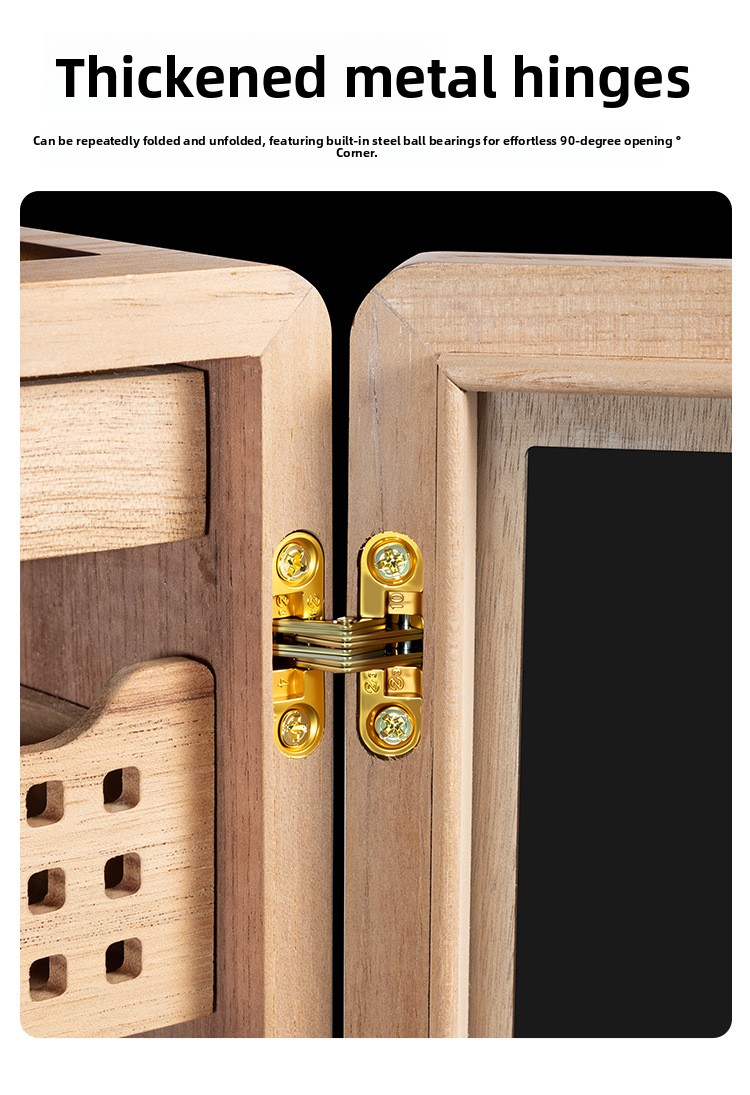Four Layer Cedar Lined Cigar Box with Humidifier