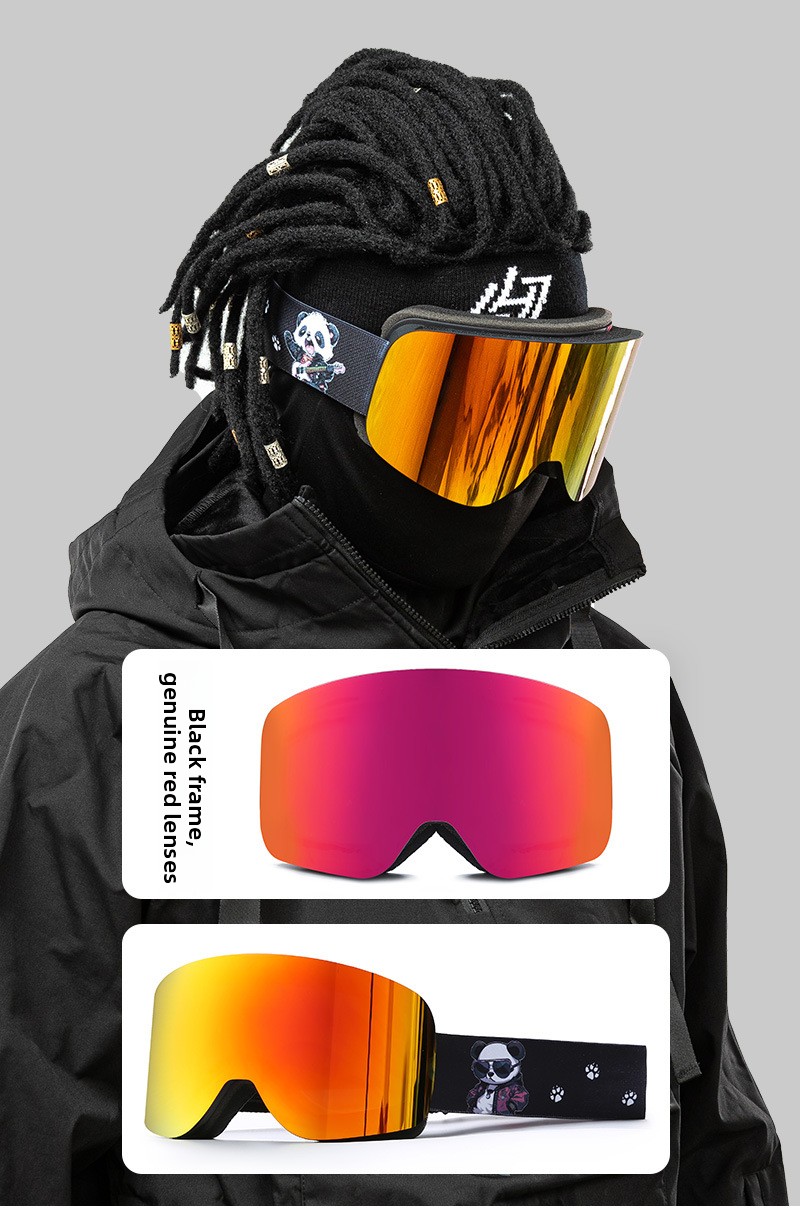 Magnetic Anti-Fog Ski Goggles