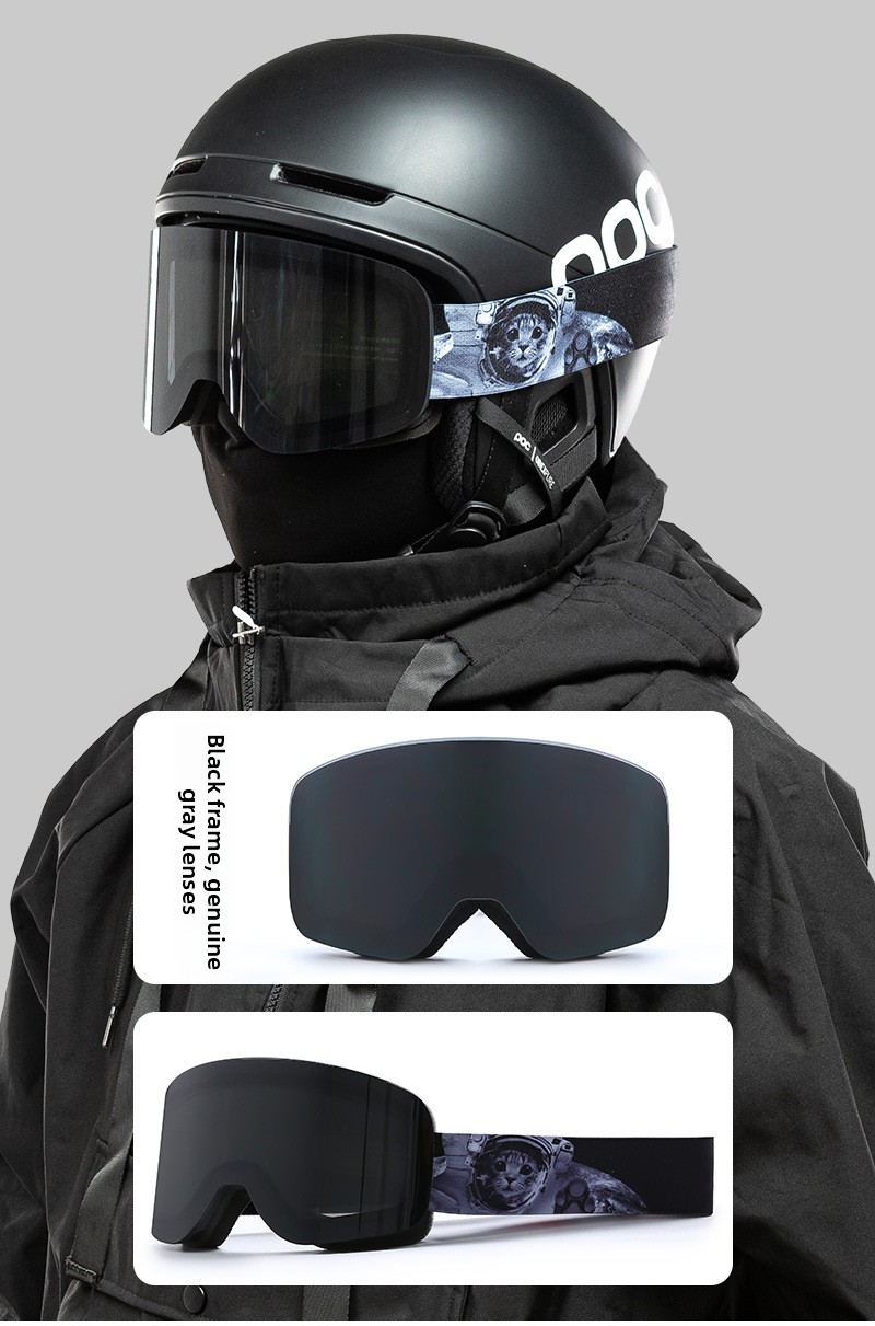 Magnetic Anti-Fog Ski Goggles
