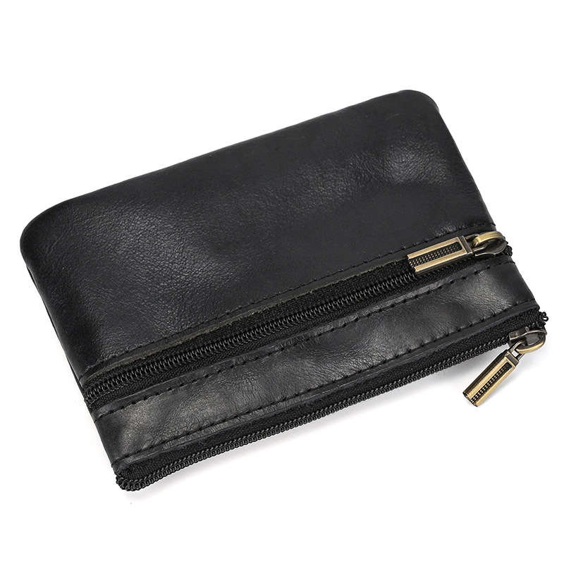 Vintage Genuine Leather Wallet with Keychain