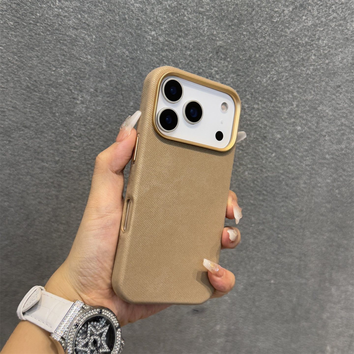 Flannel magnetic phone case