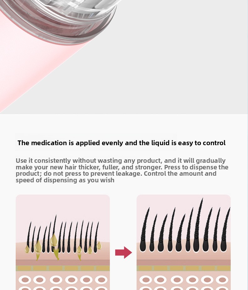 Silicone Scalp Liquid Applicator Comb with Massage Function