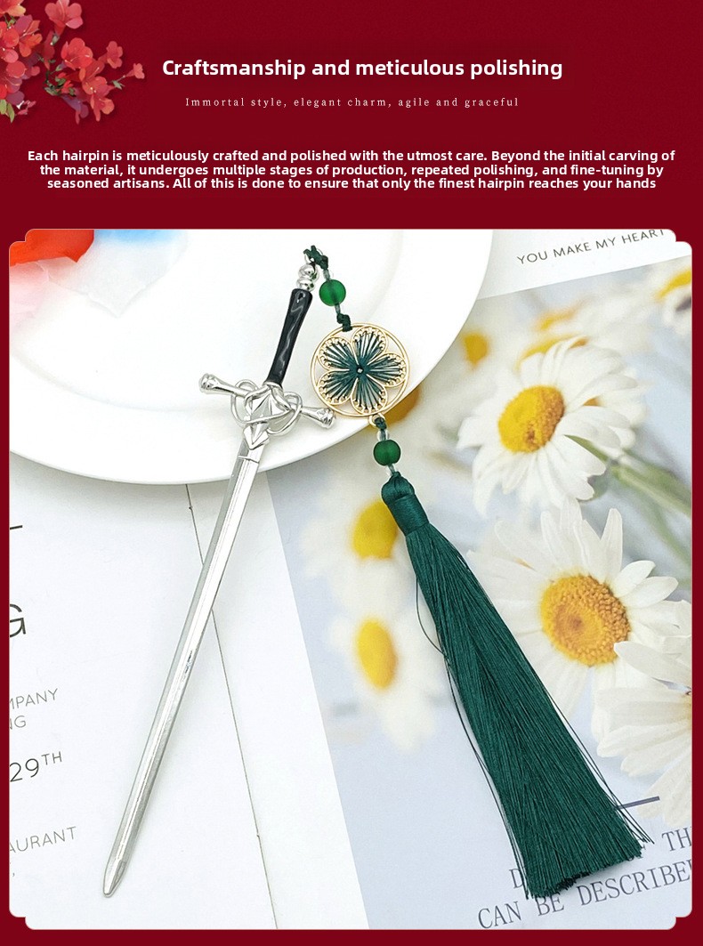 New Chinese-Style Ancient Sword Hairpin