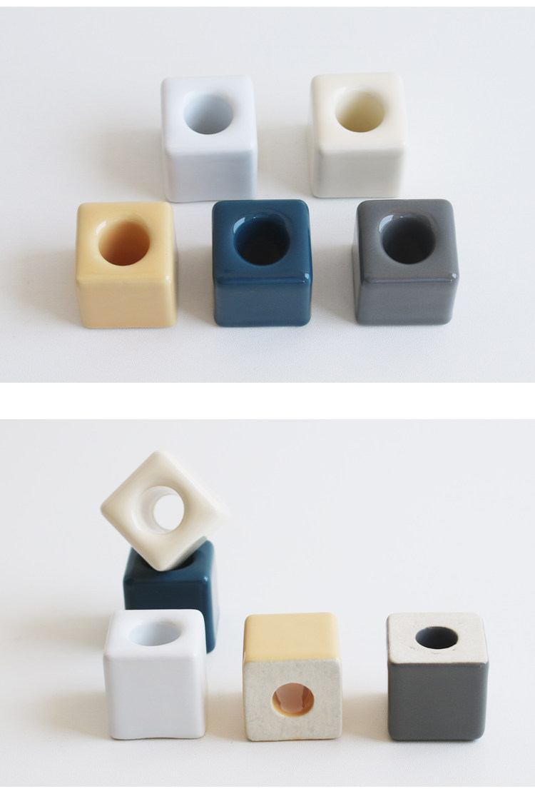 Simple Ceramic Toothbrush and Razor Holder