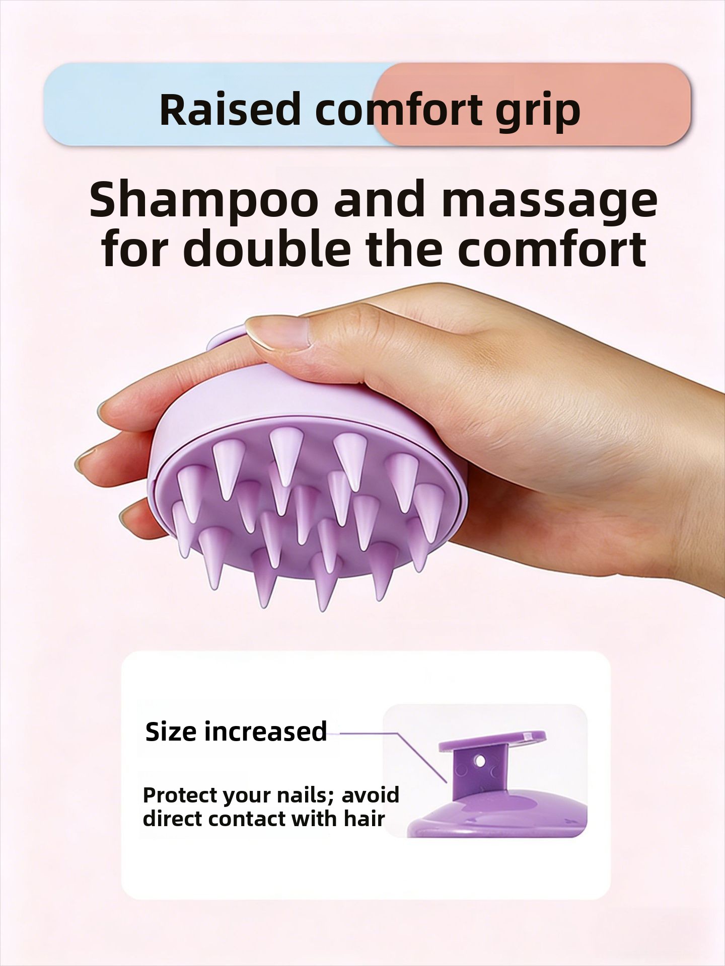 Silicone Shampoo Scalp Massage Brush
