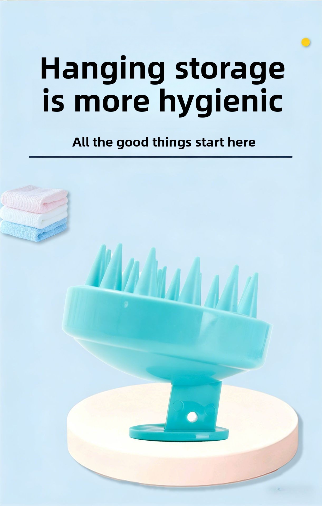 Silicone Shampoo Scalp Massage Brush
