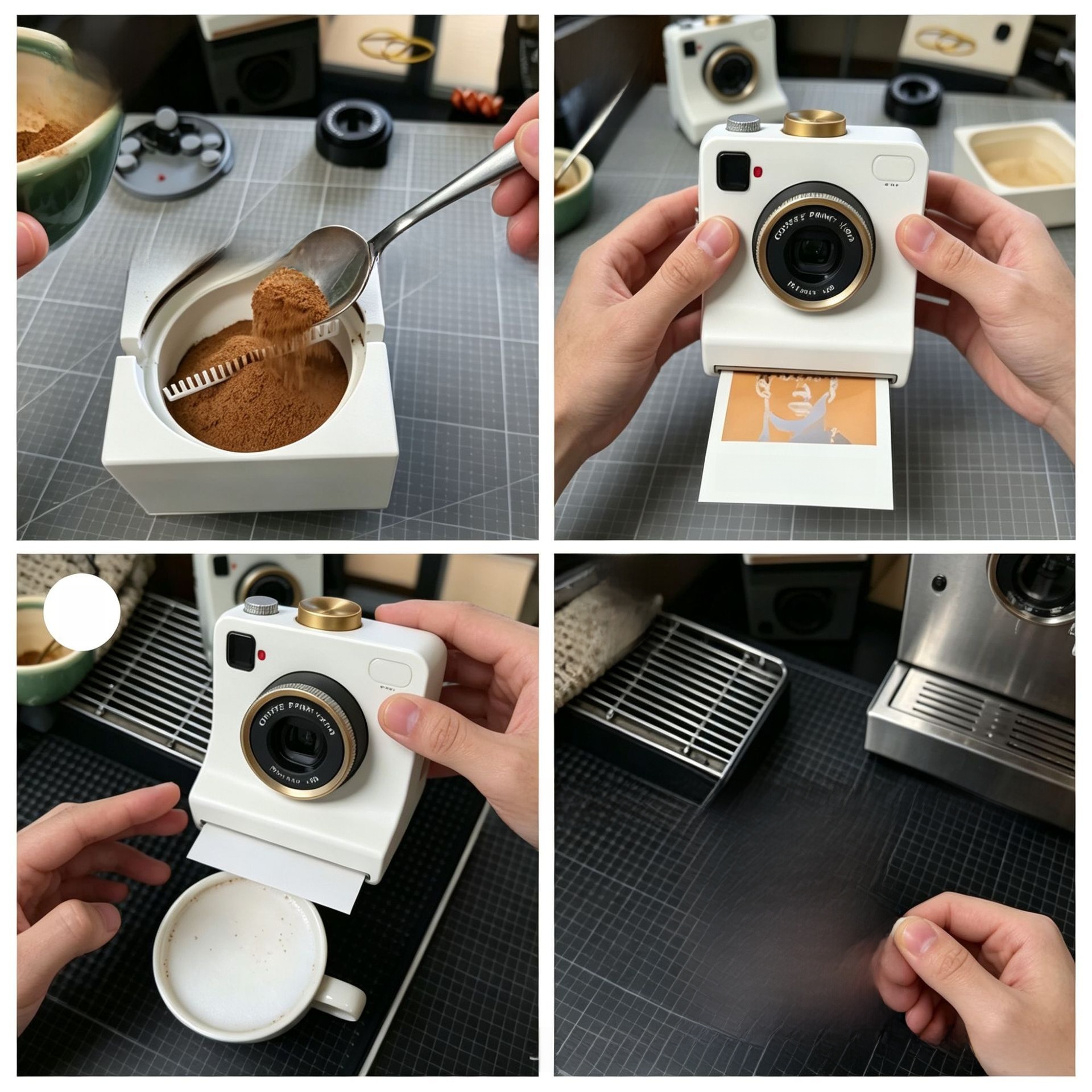 Vintage Style Latte Art Printer