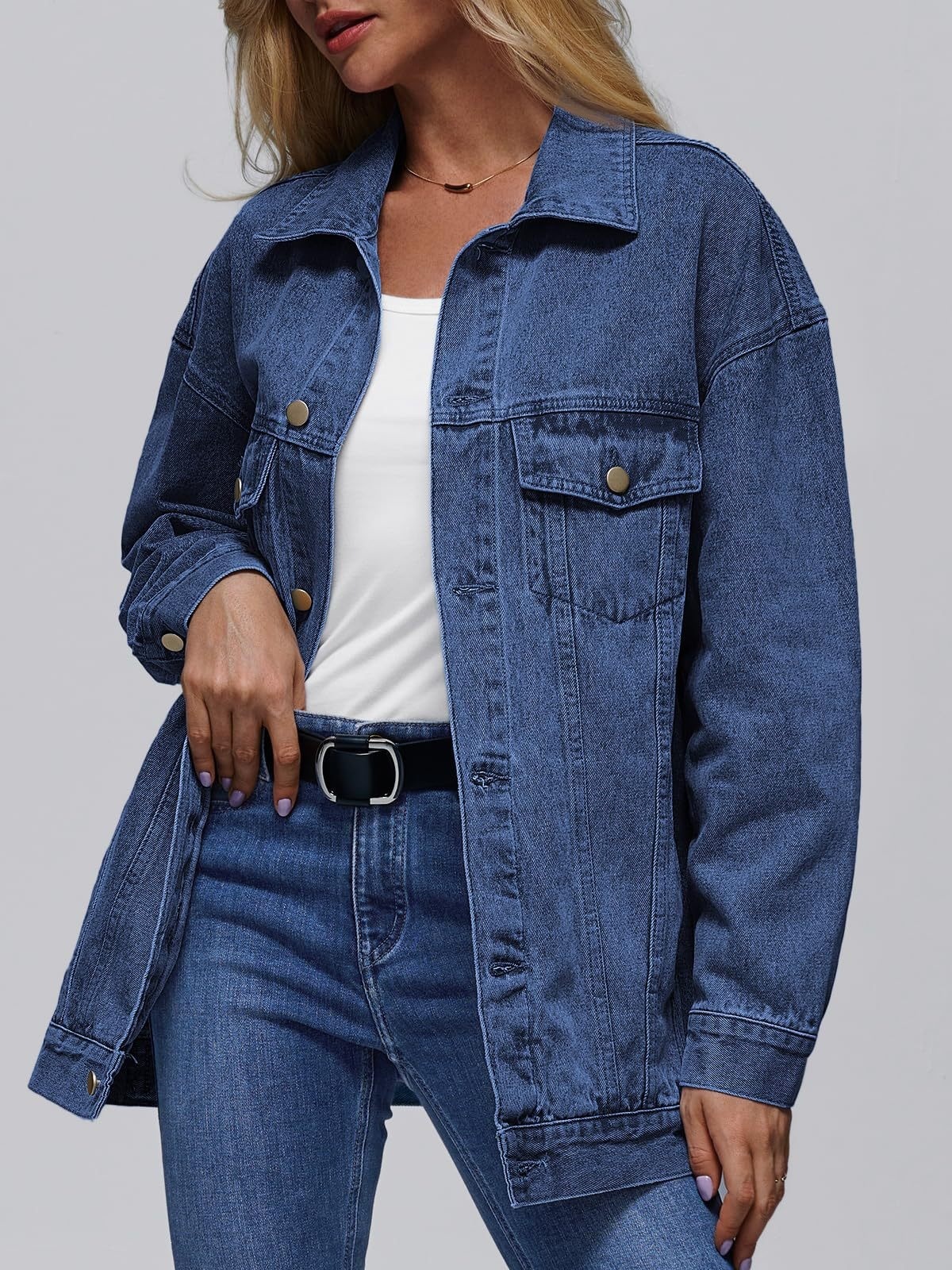 Women's Denim Button Front Jacket