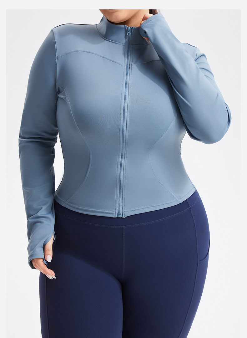 Womens High Elastic Sports Jacket