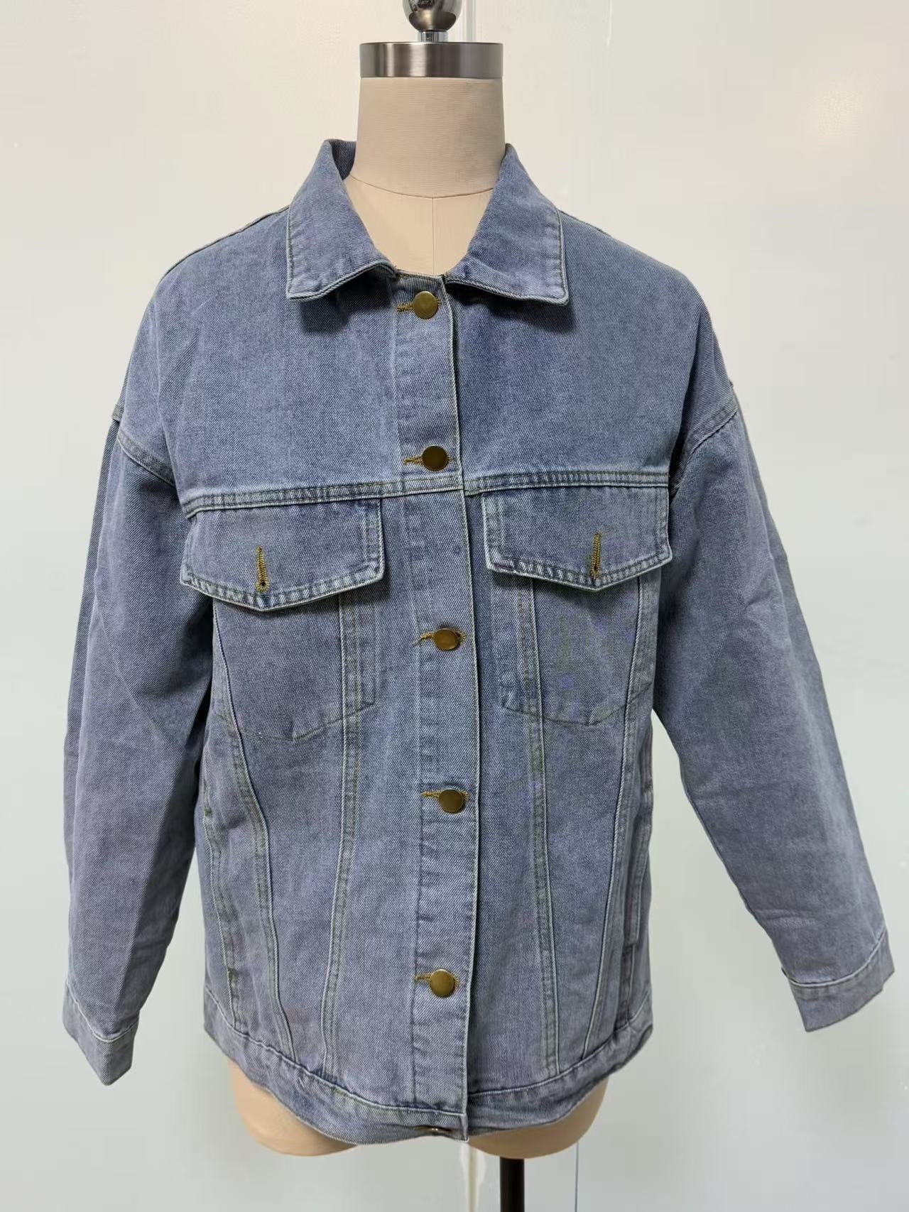 Women's Denim Button Front Jacket