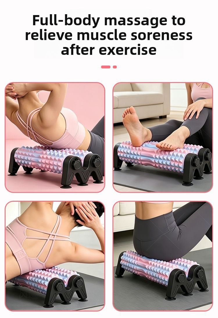 Dual-Axis Massage Roller with Suction Cups — QIUOLA | qiuola.com