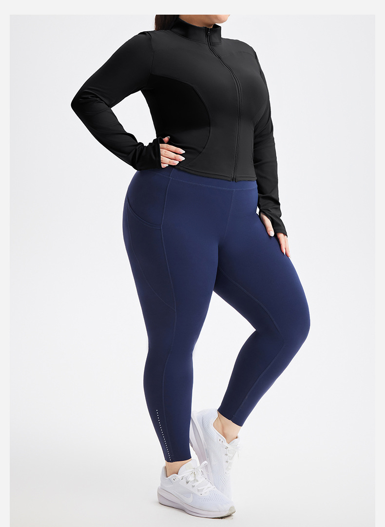 Womens High Elastic Sports Jacket