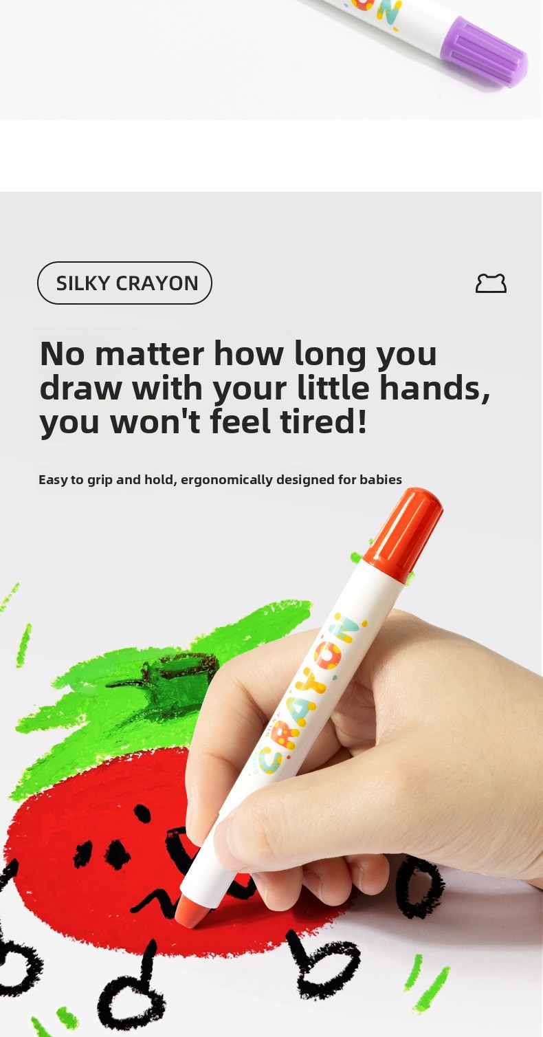 Water-Soluble Twistable Coloring Crayons