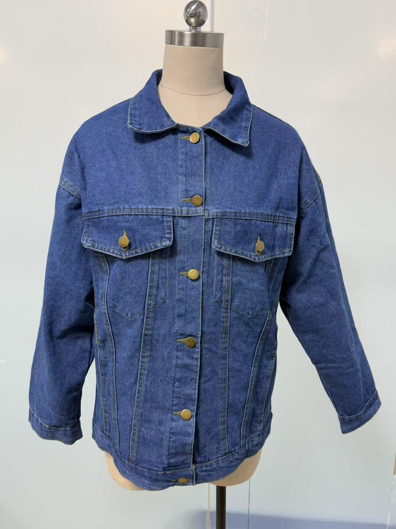 Women's Denim Button Front Jacket