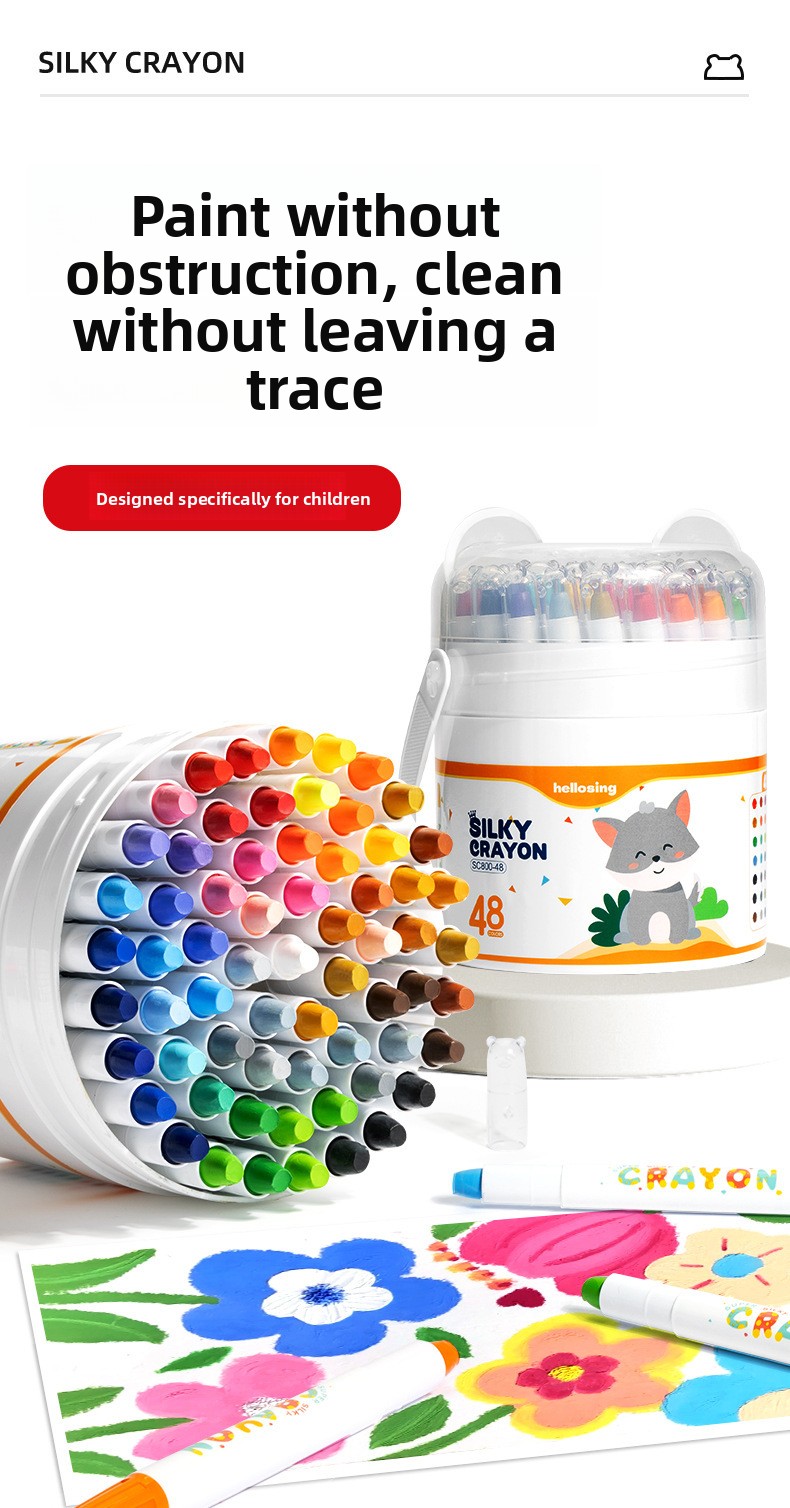 Water-Soluble Twistable Coloring Crayons