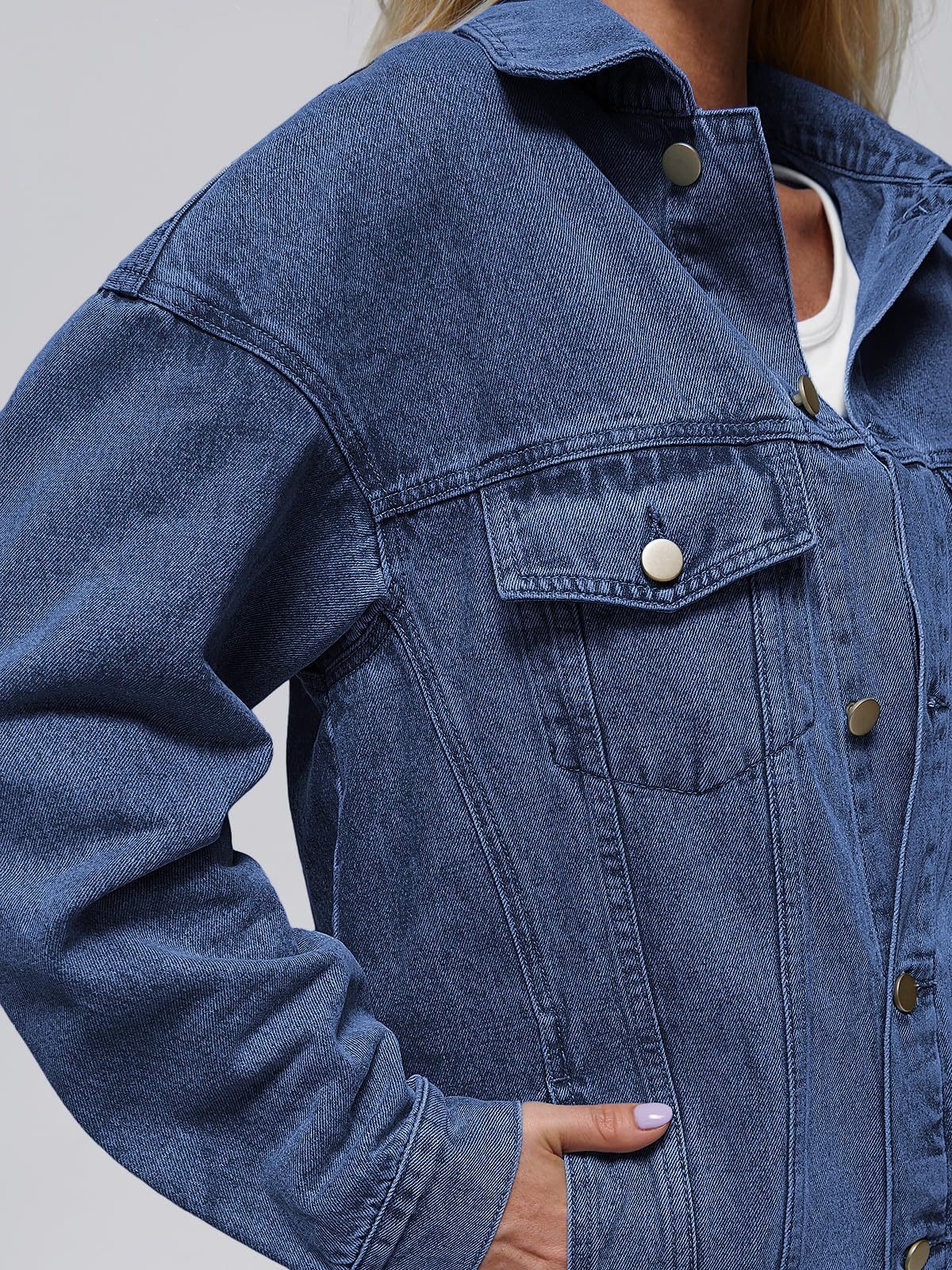 Women's Denim Button Front Jacket