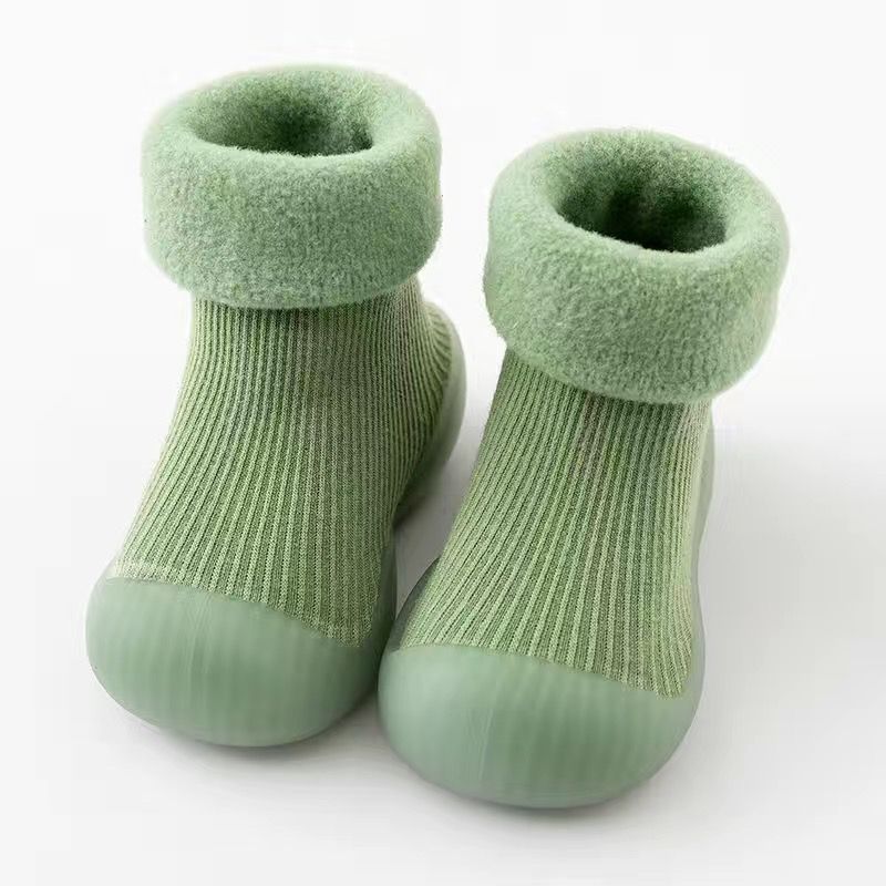 Baby Toddler Shoes Autumn Winter Velvet Soft Sole Non-slip Cotton Socks