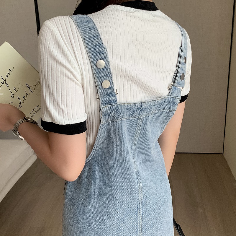 Women's Denim Suspender Dress