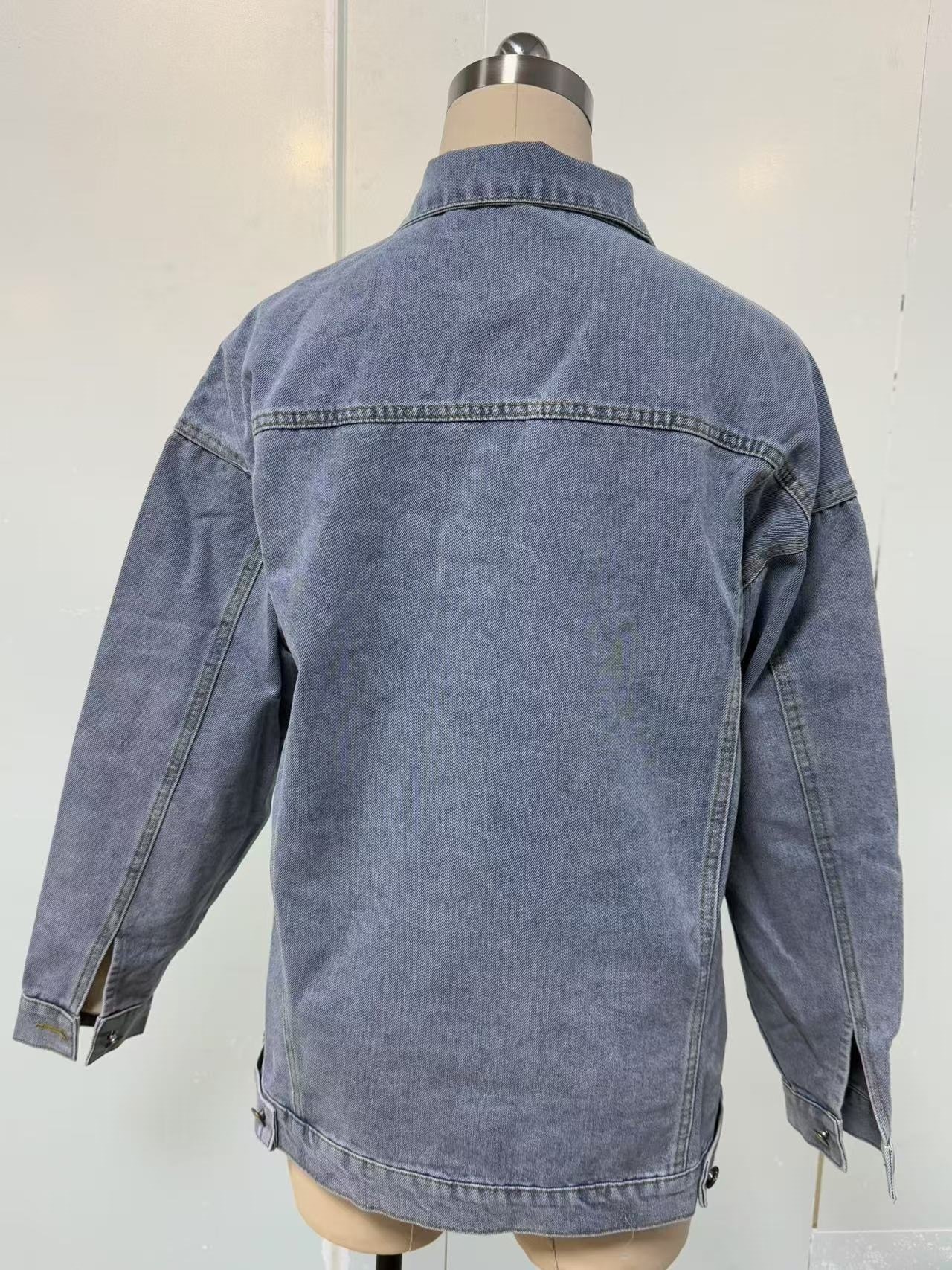 Women's Denim Button Front Jacket