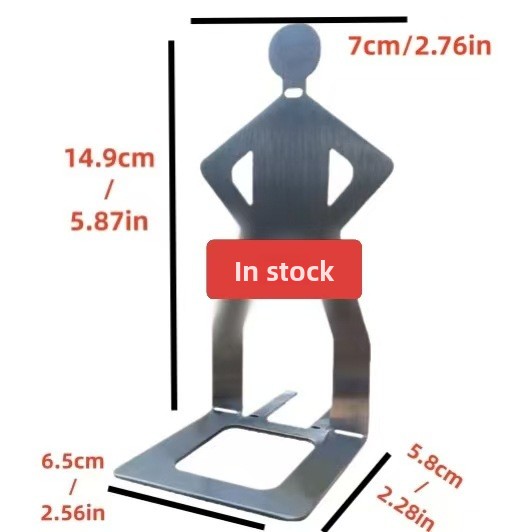 Stainless Steel BBQ Sausage Holder Outdoor Human-Shaped Barbecue Rack