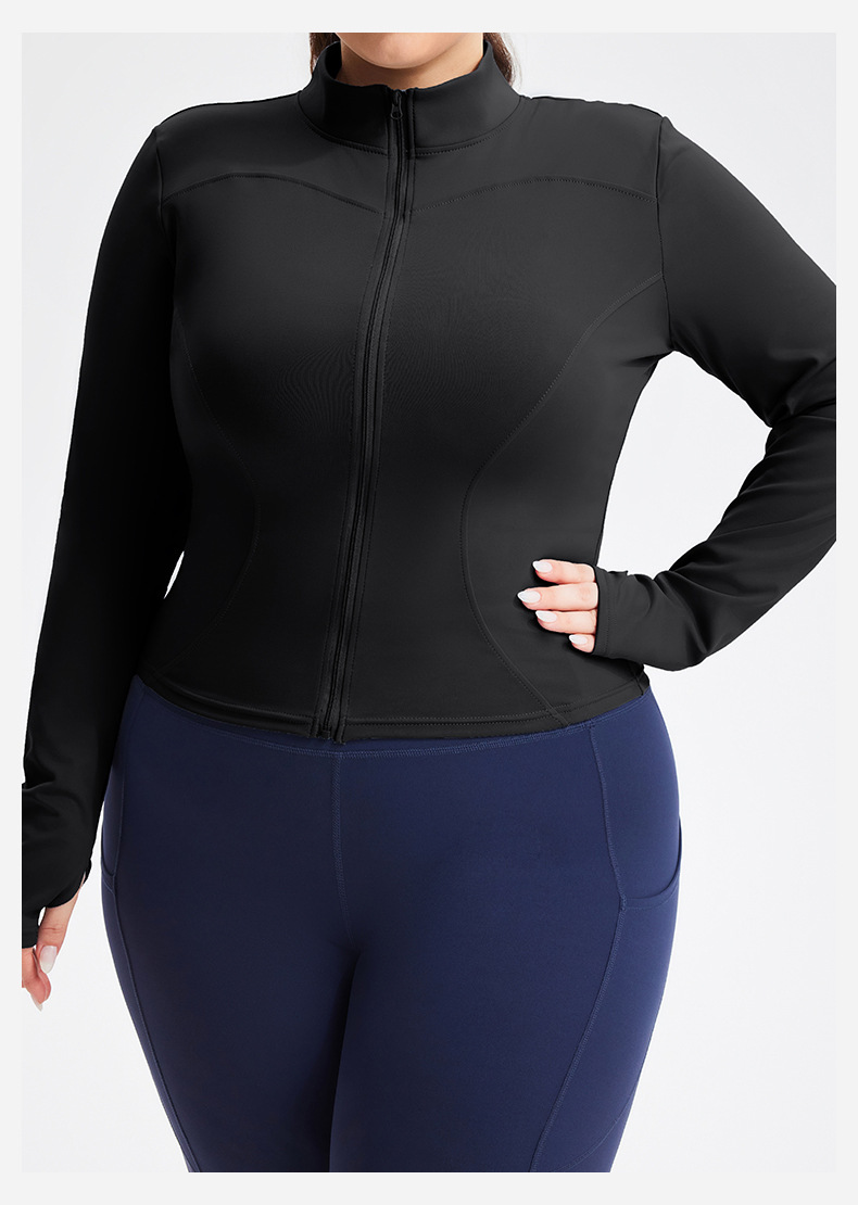 Womens High Elastic Sports Jacket