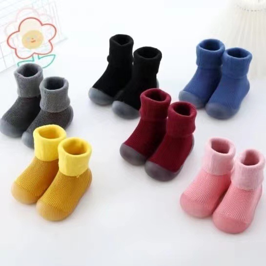 Baby Toddler Shoes Autumn Winter Velvet Soft Sole Non-slip Cotton Socks