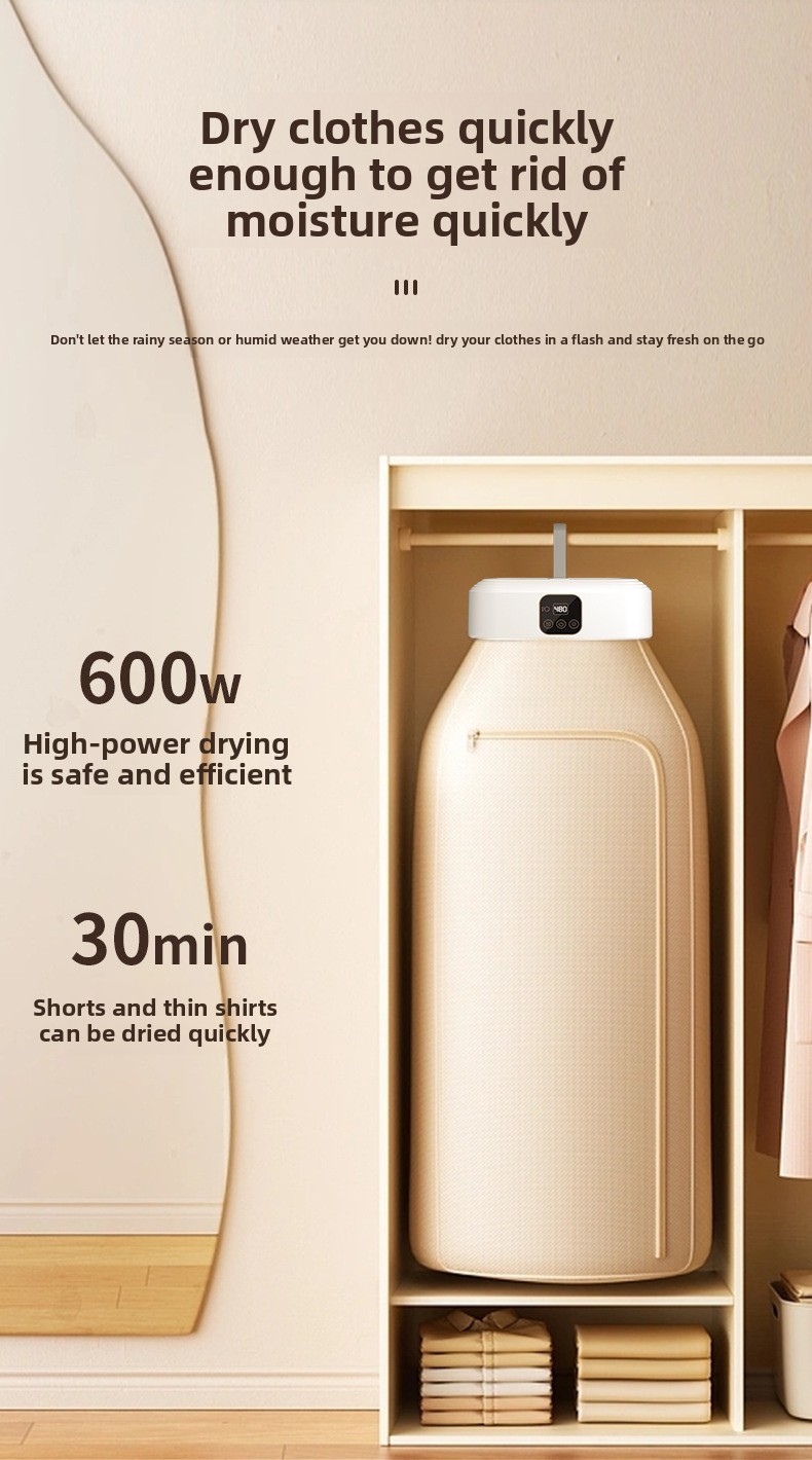 Foldable Portable Clothes Dryer with UV Sterilization