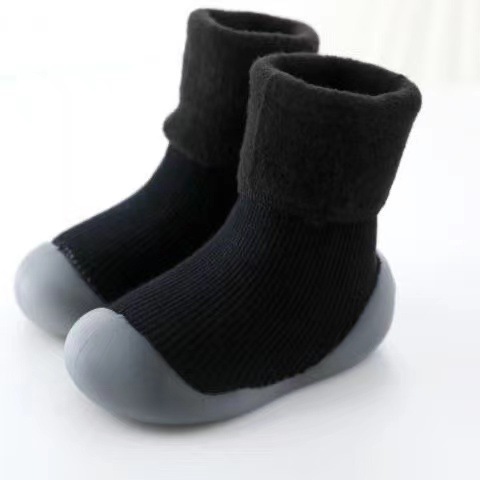 Baby Toddler Shoes Autumn Winter Velvet Soft Sole Non-slip Cotton Socks