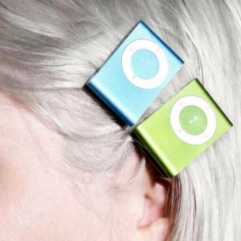 Original MP3 Music Note Hair Clips
