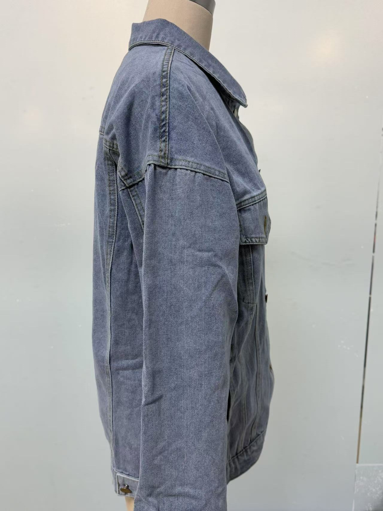Women's Denim Button Front Jacket
