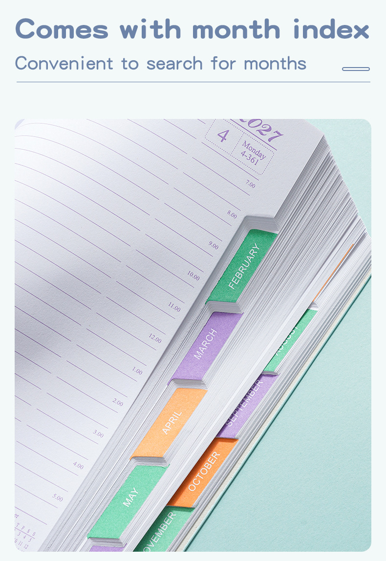 2027 Multilingual Planner Notebook