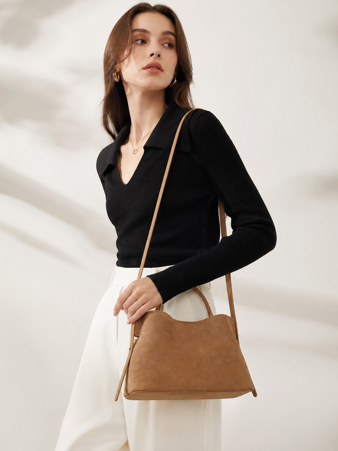 Women's Suede Crossbody Bag