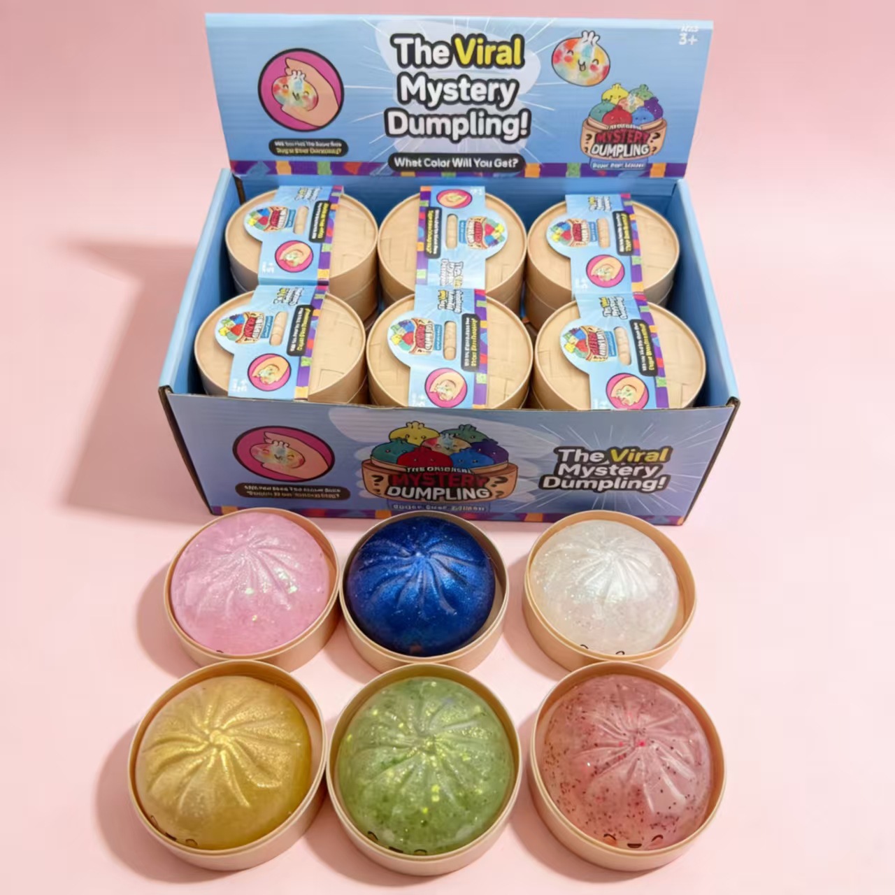 Dumpling Stress Relief Squeeze Toy Realistic TPR Plaything Portable Fun Toy