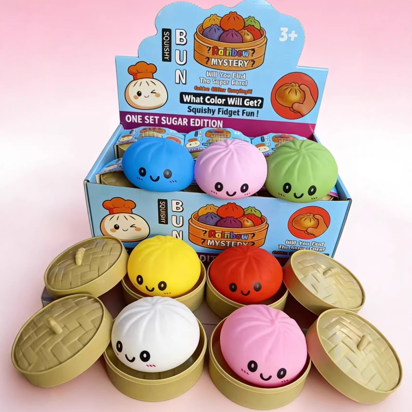 Dumpling Stress Relief Squeeze Toy Realistic TPR Plaything Portable Fun Toy