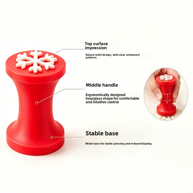 Christmas-themed soft rubber stamp