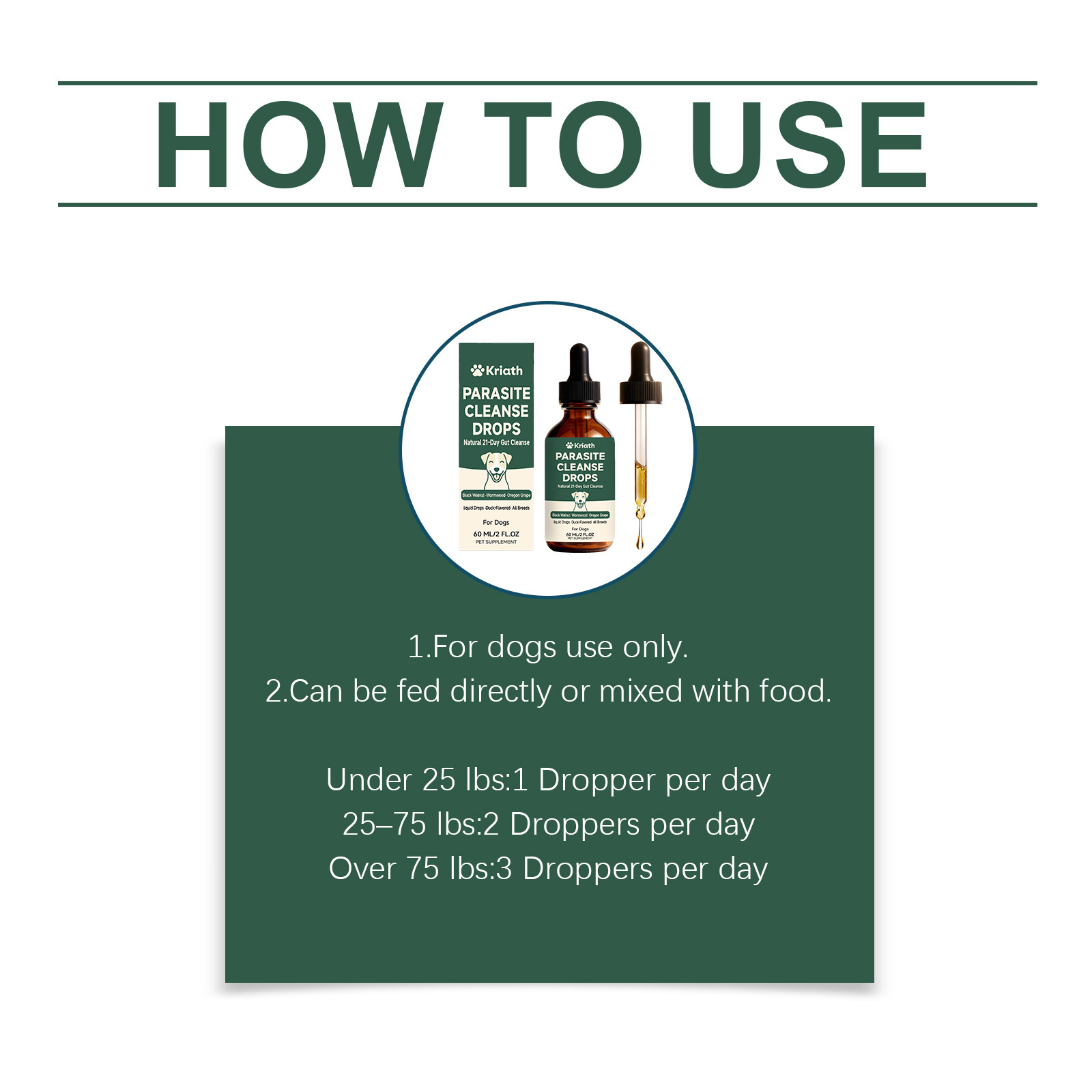 Dog intestinal essential oil drops