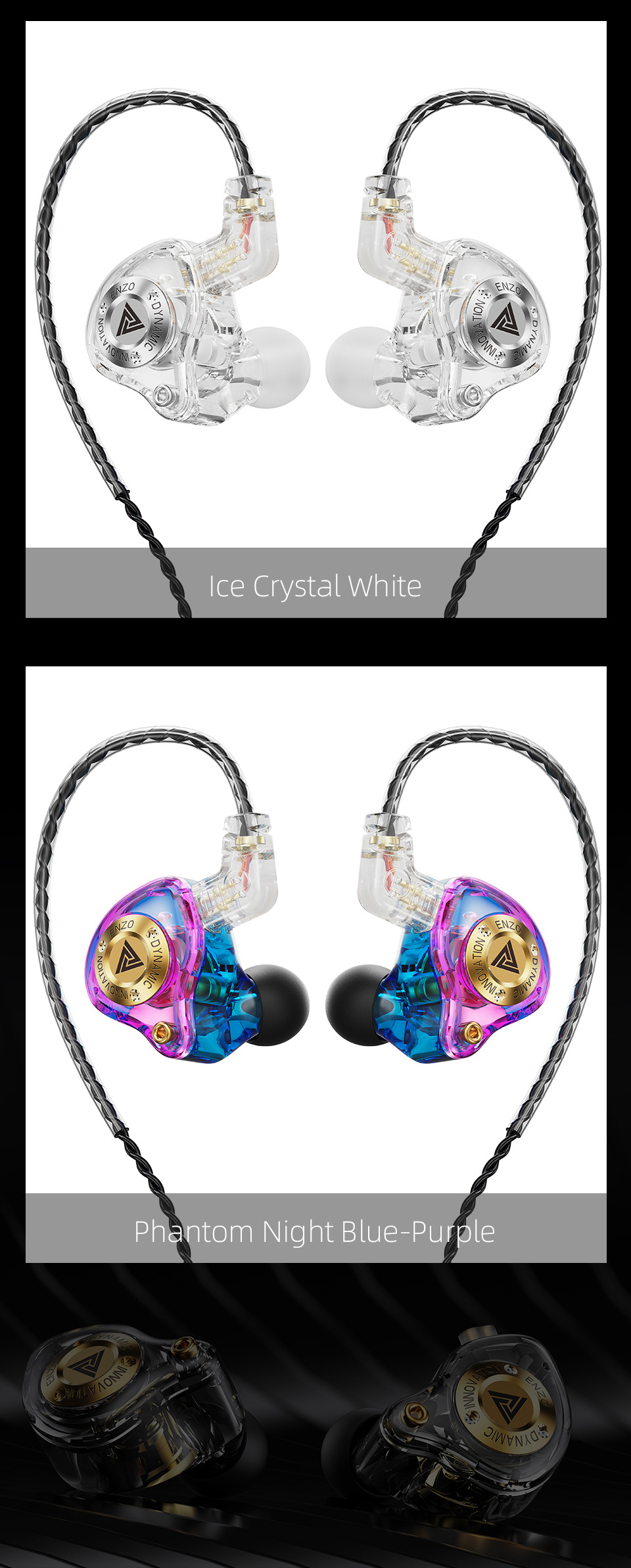 In-Ear Headphones with Detachable Cable
