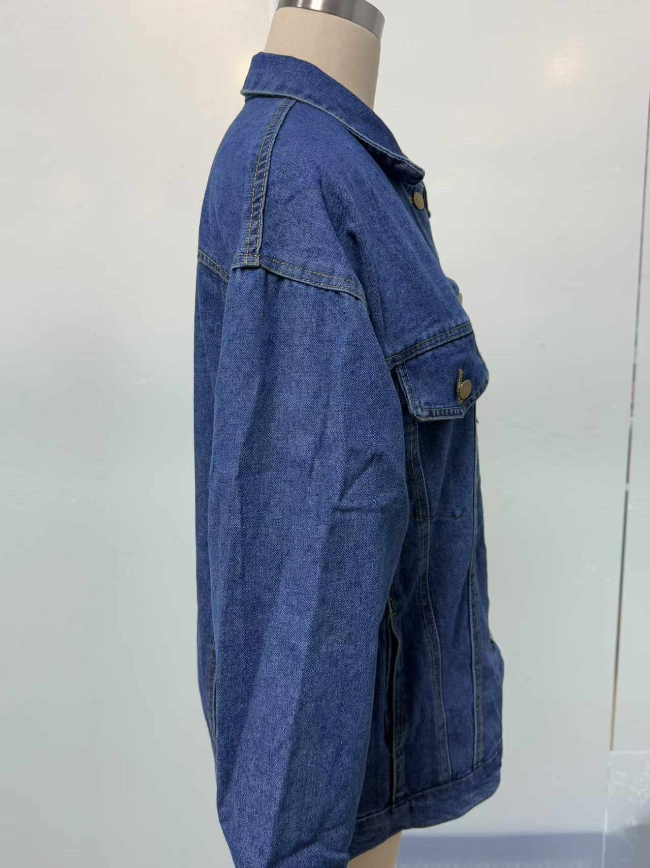 Women's Denim Button Front Jacket