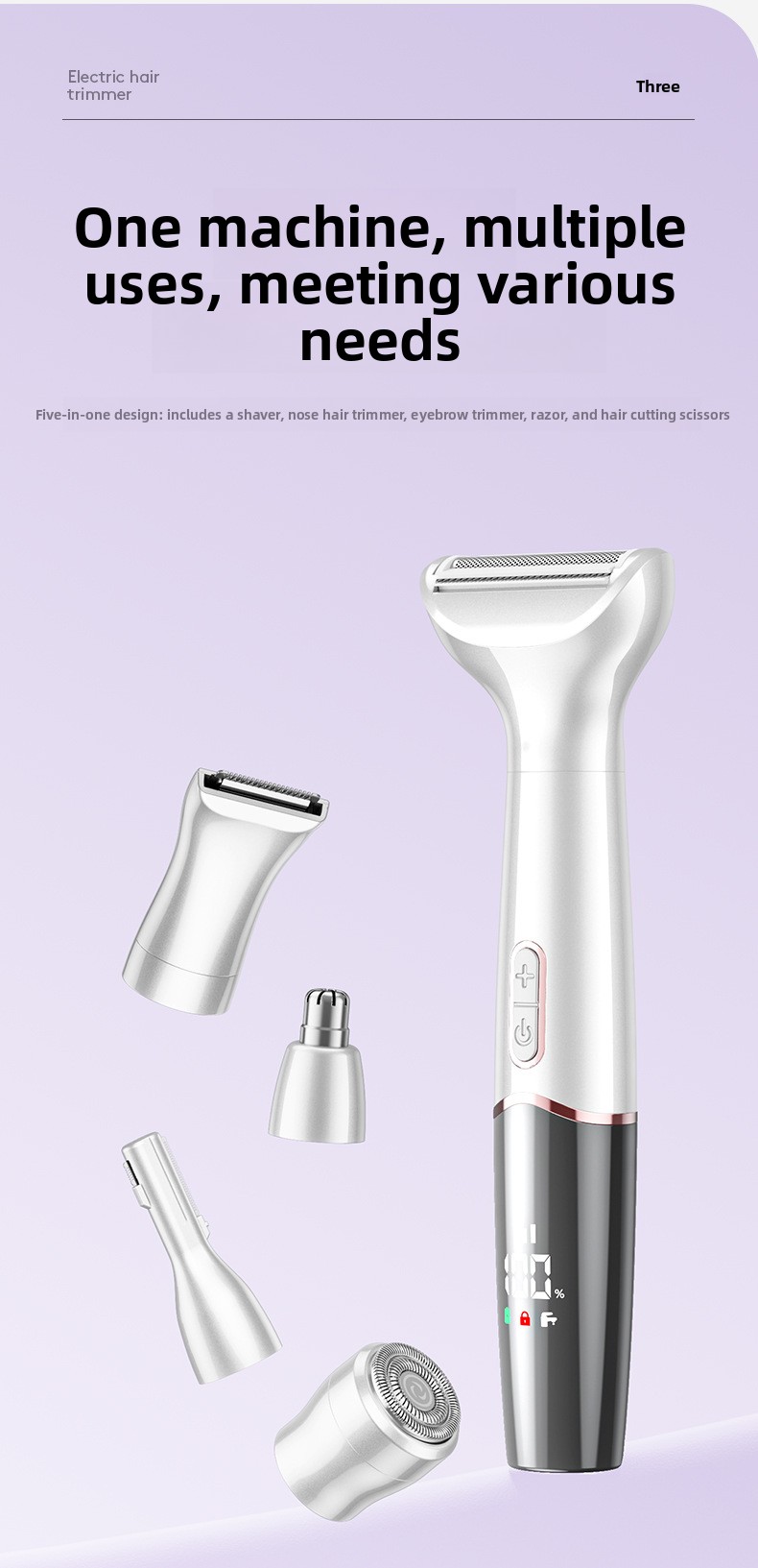 Multifunctional Electric Hair Trimmer