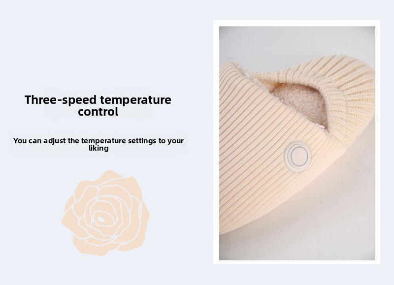 Knitted Electric Heating Slippers