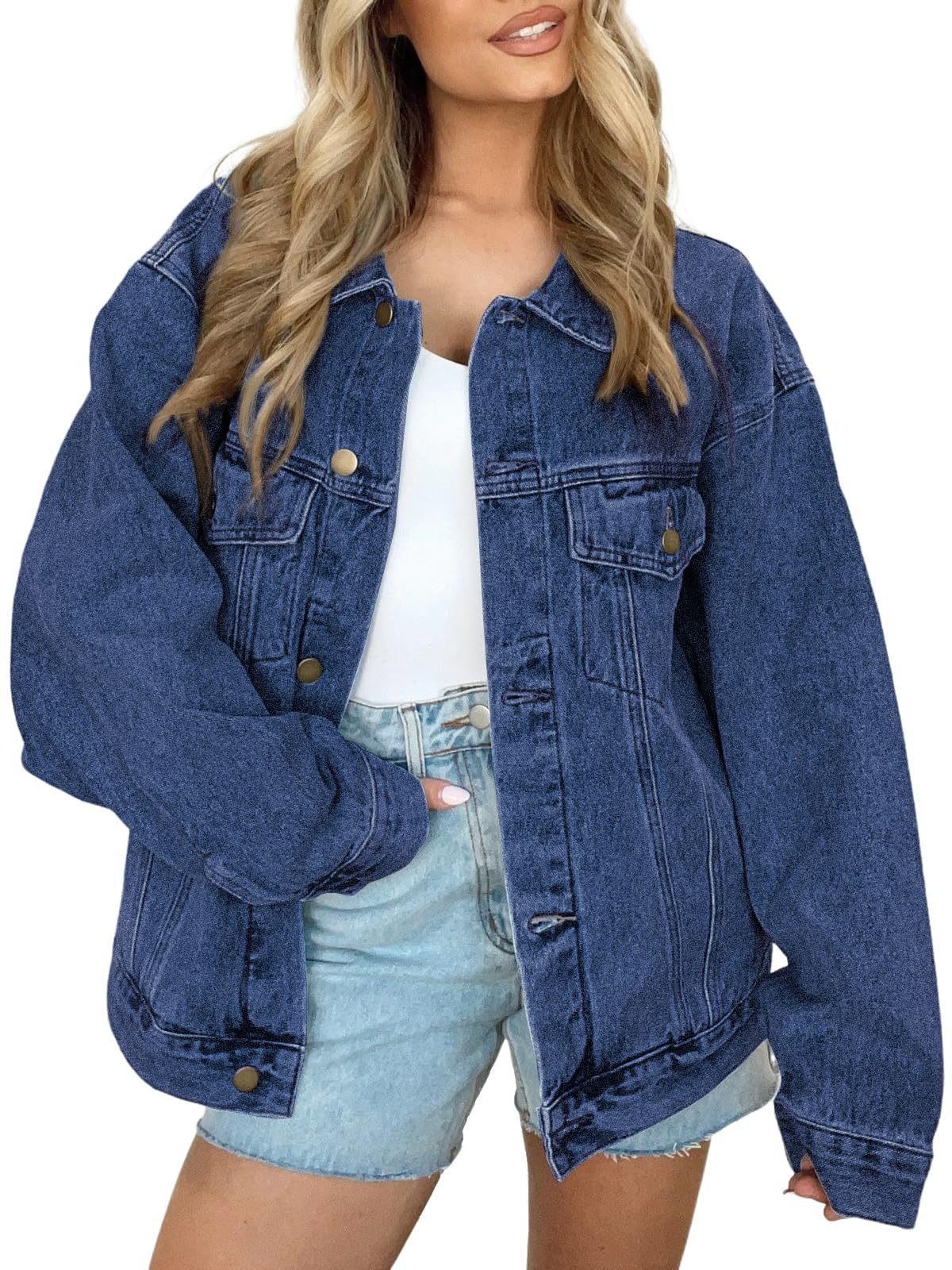 Women's Denim Button Front Jacket