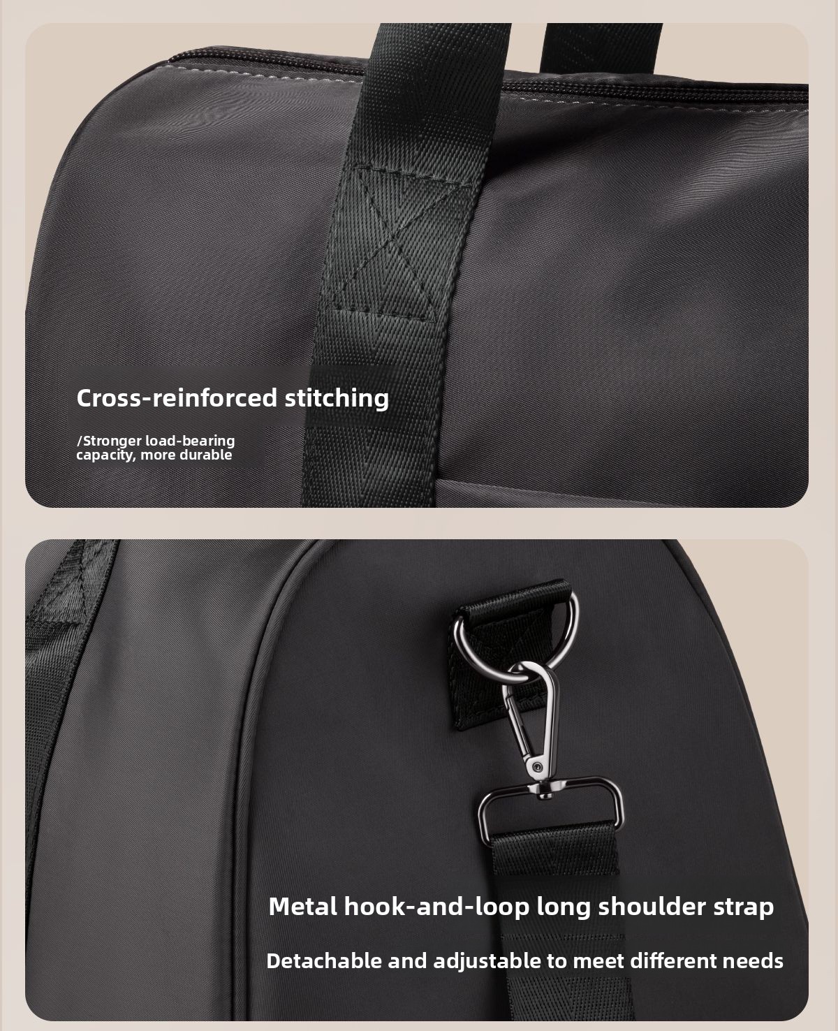 Lightweight Nylon Travel Handbag