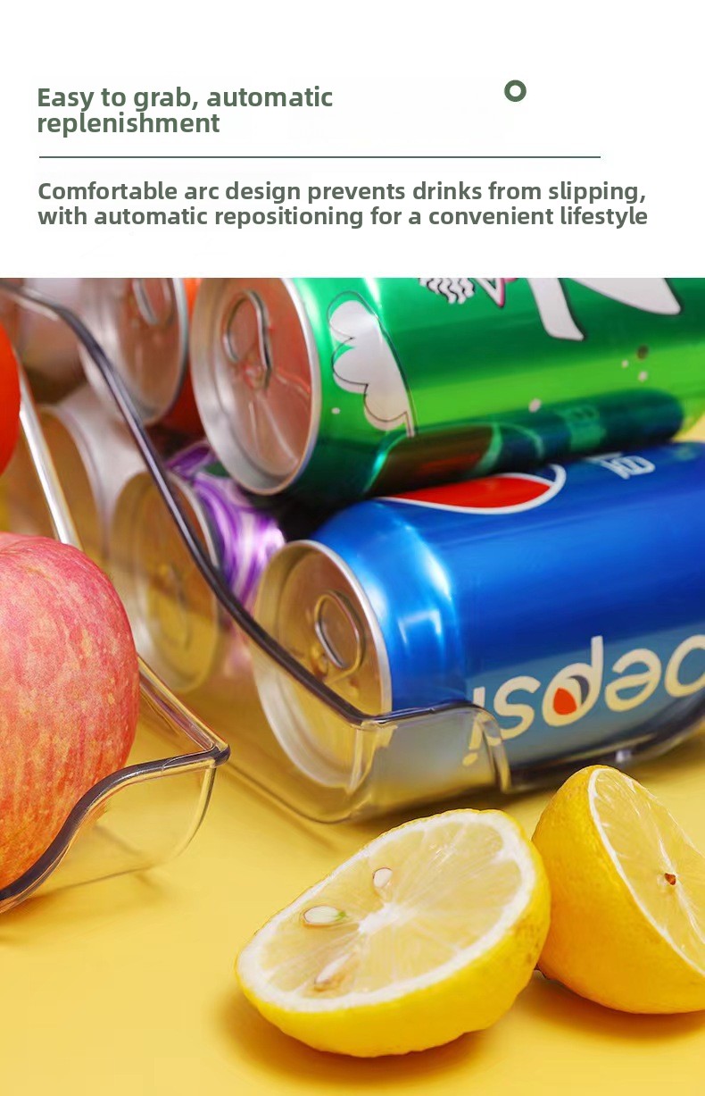 Refrigerator storage box for household use, transparent in color