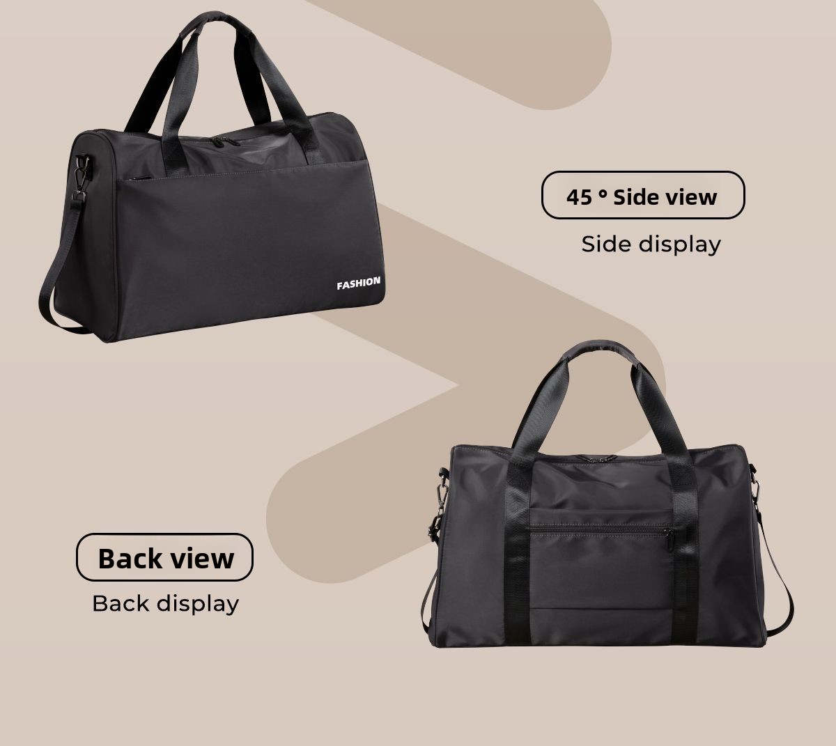 Lightweight Nylon Travel Handbag