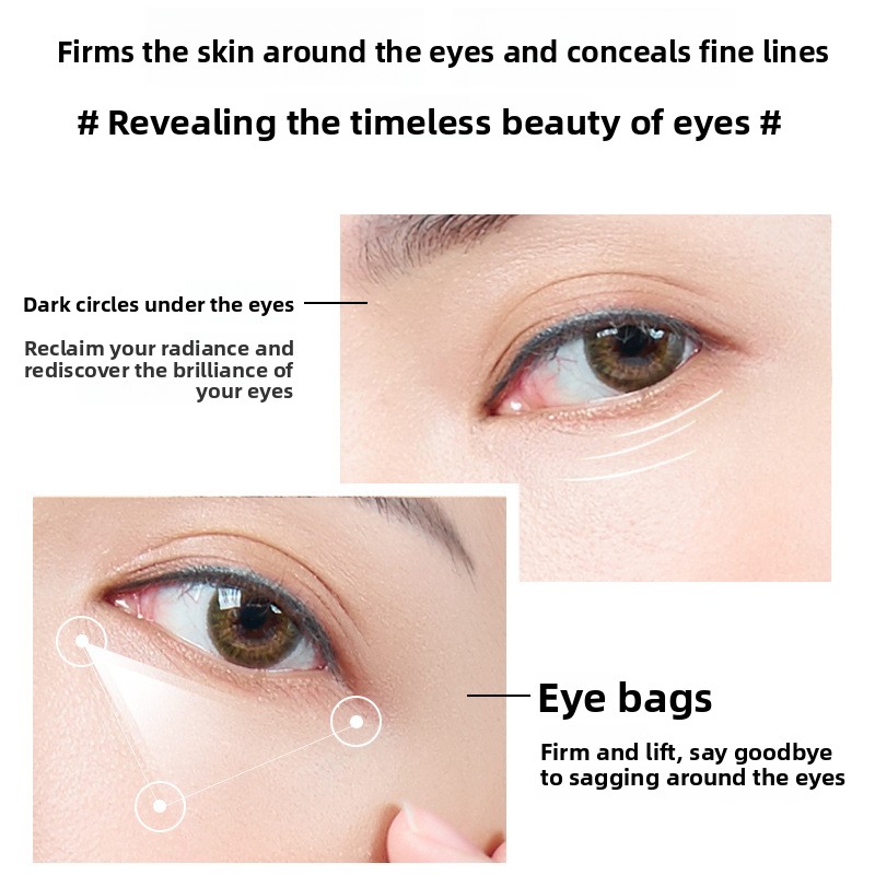Hydrogel eye patch desalinization of fine lines around the eyes