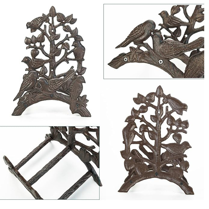 Vintage Iron Wall Mount Storage Rack
