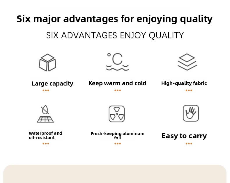 Double-Shoulder Thermal Insulation Travel Backpack