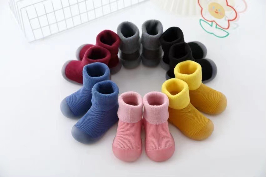 Baby Toddler Shoes Autumn Winter Velvet Soft Sole Non-slip Cotton Socks
