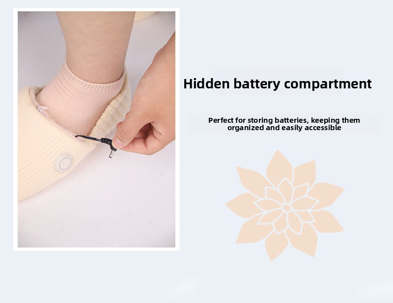 Knitted Electric Heating Slippers